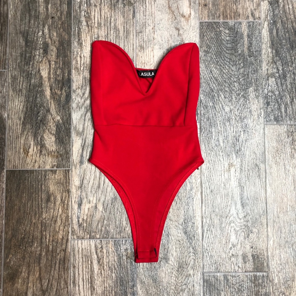 RED BODYSUIT